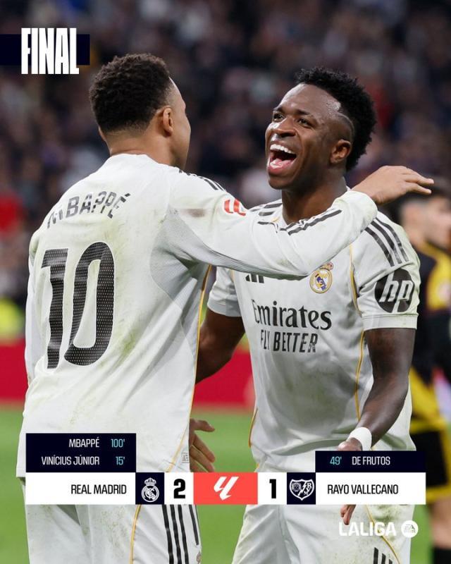 kaiyun-【西甲】熊皇破门姆皇点射 皇马2比1绝杀巴列卡诺！